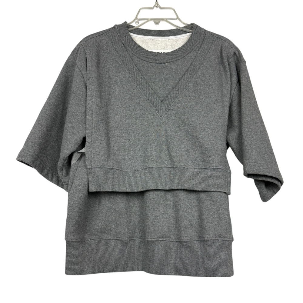 Maison Margiela MM6 Layered Boxy Logo Sweatshirt - Picture 4 of 9